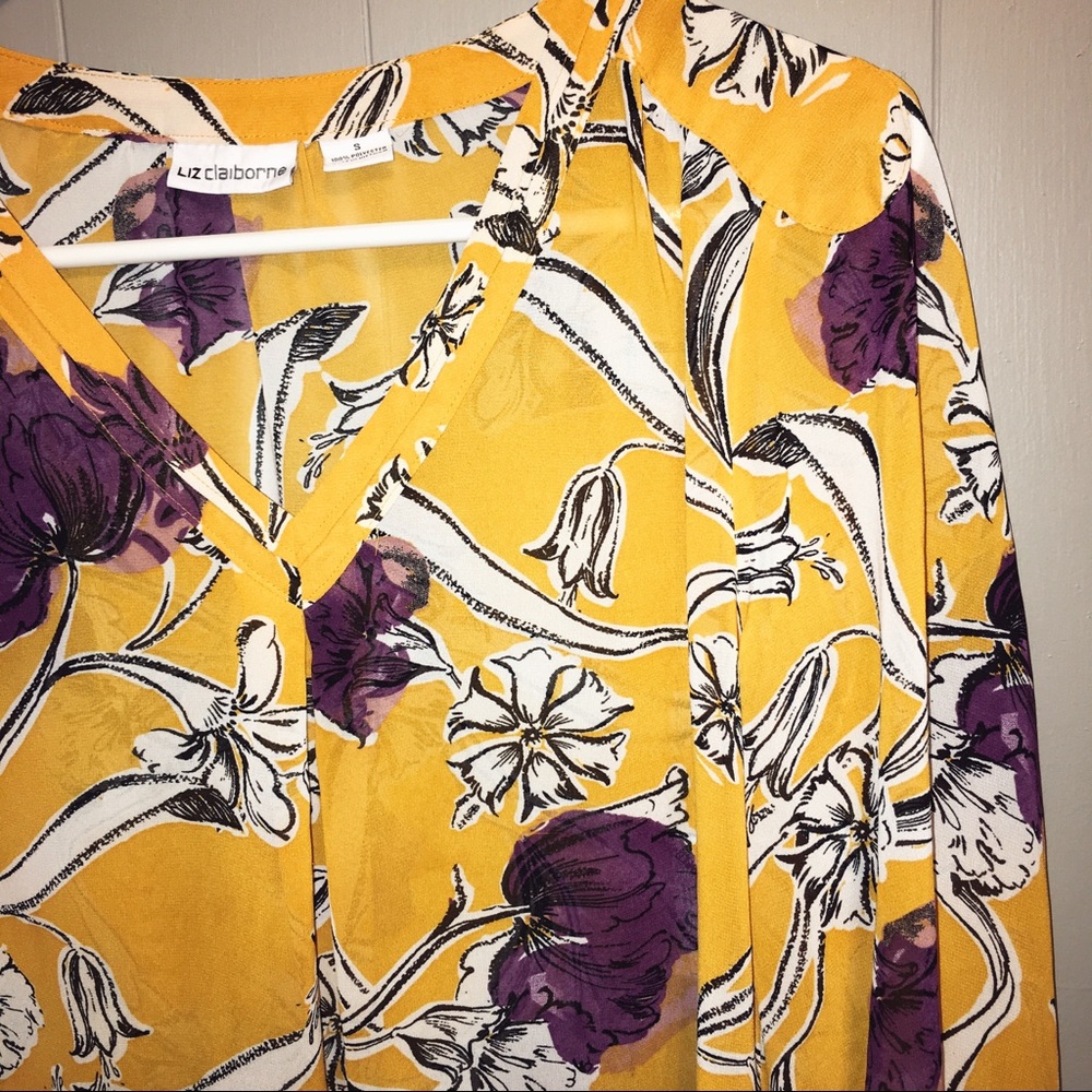 Yellow Liz Claiborne Top